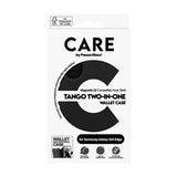 CARE by PanzerGlass Samsung Galaxy S25 Edge -kotelo Tango Two-in-One Wallet MagSafe Musta