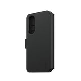 CARE by PanzerGlass Samsung Galaxy S25 Edge -kotelo Tango Two-in-One Wallet MagSafe Musta