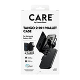 CARE by PanzerGlass Samsung Galaxy S26 -kotelo Tango Two-in-One Wallet MagSafe Musta