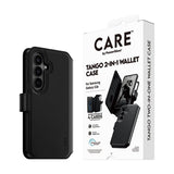 CARE by PanzerGlass Samsung Galaxy S26 -kotelo Tango Two-in-One Wallet MagSafe Musta
