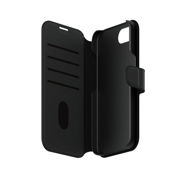 CARE by PanzerGlass iPhone 16e/17e -kotelo Tango Two-in-One Wallet MagSafe Musta