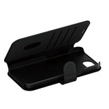 CARE by PanzerGlass iPhone 16e/17e -kotelo Tango Two-in-One Wallet MagSafe Musta
