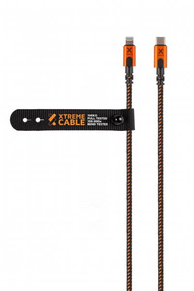 Xtorm Xtreme USB-C-Lightning-kaapeli 1,5 m musta/oranssi