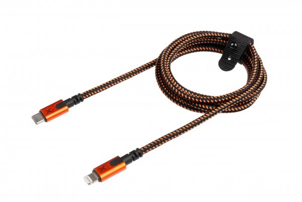 Xtorm Xtreme USB-C-Lightning-kaapeli 1,5 m musta/oranssi