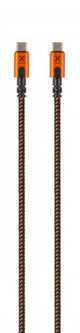 Xtorm Xtreme USB-C–USB-C PD -kaapeli 1,5 m musta/oranssi