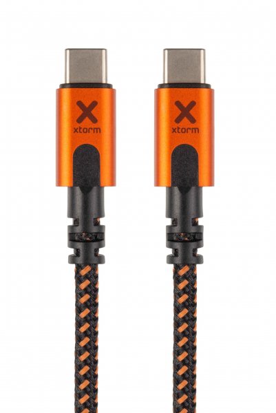 Xtorm Xtreme USB-C–USB-C PD -kaapeli 1,5 m musta/oranssi