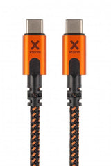 Xtorm Xtreme USB-C–USB-C PD -kaapeli 1,5 m musta/oranssi