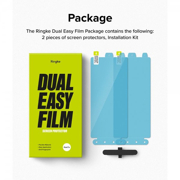 Ringke Google Pixel 7a näytönsuoja Dual Easy Film 2 kpl