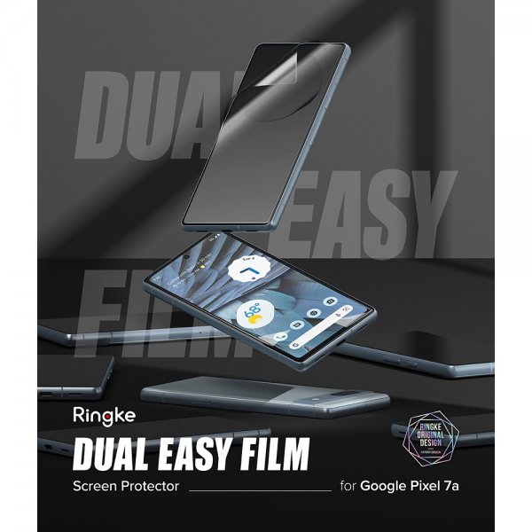 Ringke Google Pixel 7a näytönsuoja Dual Easy Film 2 kpl