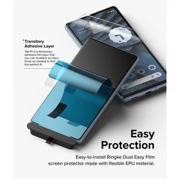 Ringke Google Pixel 7a näytönsuoja Dual Easy Film 2 kpl