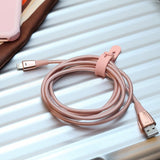 Just Mobile ZinCable USB-A/Lightning 1.5 m ruusukulta
