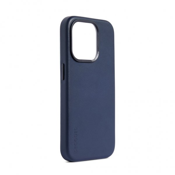 Decoded iPhone 15 Plus Suojakuori Nahkainen Takakuori True Navy