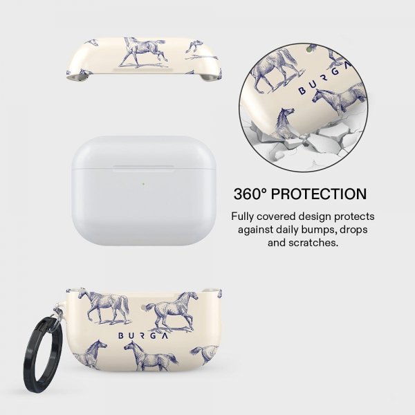 Burga AirPods Pro 3 -kuoret, Derby Race -kuvio