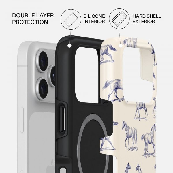 Burga iPhone 17 Pro Max -suojakuori Tough MagSafe Derby Race