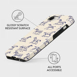 Burga iPhone 16e/iPhone 17e Suojakuori Tough MagSafe Derby Race