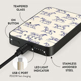 Burga Powerbank MagSafe 5000 mAh Derby Race Metallinharmaa