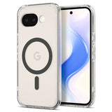 Spigen Google Pixel 10a -suojakuori Ultra Hybrid MagFit Clear Graphite