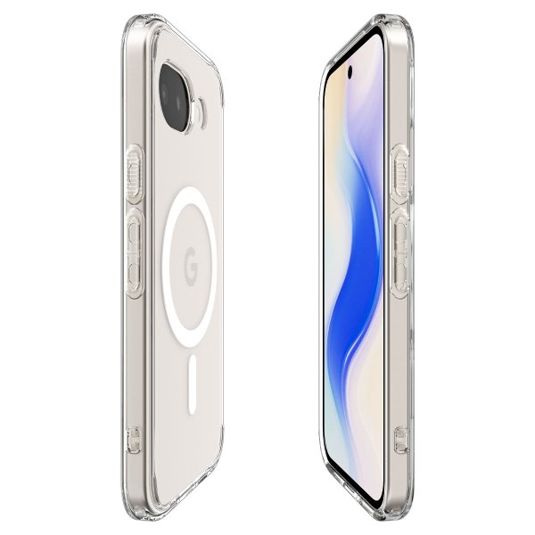 Spigen Google Pixel 10a -suojakuori Ultra Hybrid MagFit Clear White