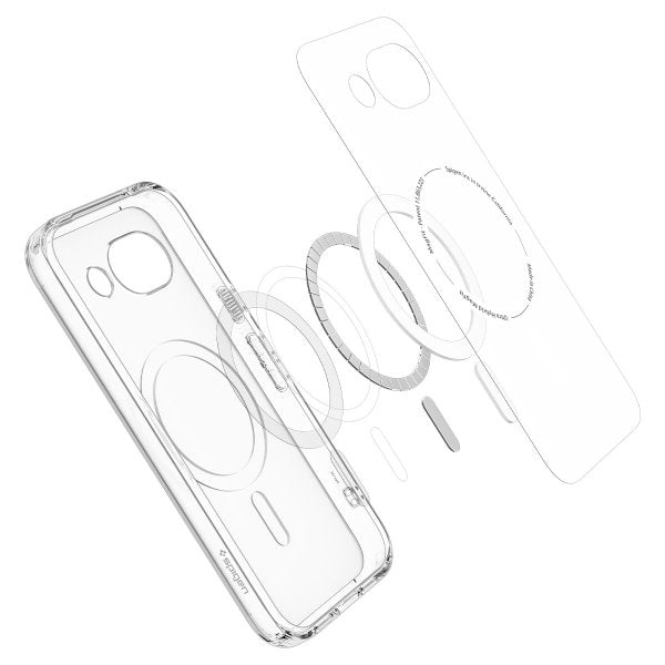 Spigen Google Pixel 10a -suojakuori Ultra Hybrid MagFit Clear White