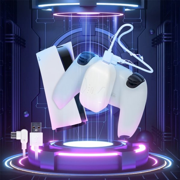 Devaso PlayStation 5 -ohjaimen virtapankki 6000 mAh