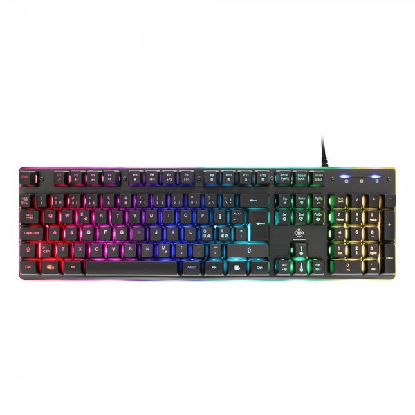 Deltaco Gaming DK220 -pelinäppäimistö, kalvokytkimet, RGB, musta