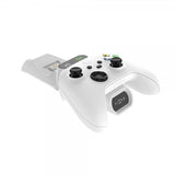 Kiinteä kaksinkertainen lataustelakka Xbox Series S, X ja One -ohjaimille, valkoinen