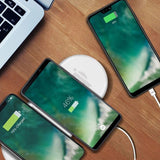 Xqisit Langaton Kaksoislaturi Dual Charging Pad 32W Valkoinen