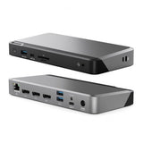 ALOGIC Prime MX3 USB-C Triple Display DP 100W PD telakointiasema