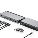 ALOGIC Prime MX3 USB-C Triple Display DP 100W PD telakointiasema
