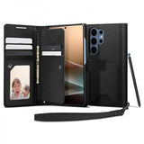 Spigen Samsung Galaxy S25 Ultra Kotelo Wallet S Musta