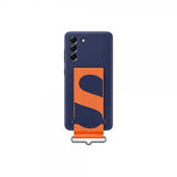 Samsung Original Galaxy S21 FE Silicone Cover with Strap, sininen