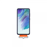 Samsung Original Galaxy S21 FE Silicone Cover with Strap, sininen