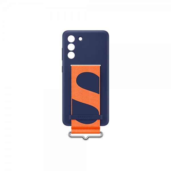 Samsung Original Galaxy S21 FE Silicone Cover with Strap, sininen