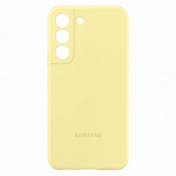 Samsung Alkuperäinen Galaxy S22 Kuori Silikonikuori Keltainen