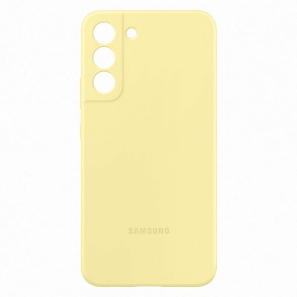 Samsung Original Galaxy S22 Plus Suojakuori Silikonikansi Keltainen