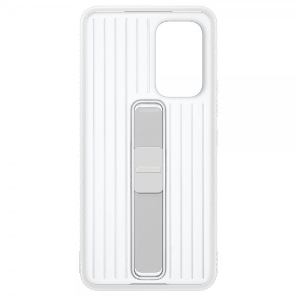 Samsung Original Galaxy A53 5G -suojakuori Protective Standing Cover läpinäkyvä valkoinen