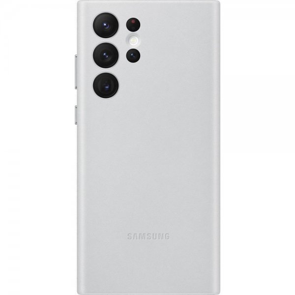 Samsung Original Galaxy S22 Ultra -nahkakuori, vaaleanharmaa