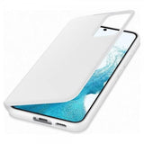Samsung Alkuperäinen Galaxy S22 Kotelo Smart Clear View Cover Valkoinen