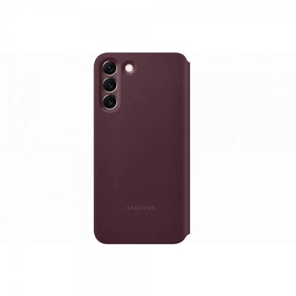 Samsung Original Galaxy S22 Plus -suojakotelo Smart Clear View Cover, burgundi