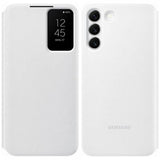 Samsung Original Galaxy S22 Plus -kotelo, Smart Clear View Cover, valkoinen