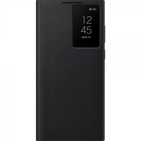 Samsung Original Galaxy S22 Ultra Kotelo Smart Clear View Cover, musta