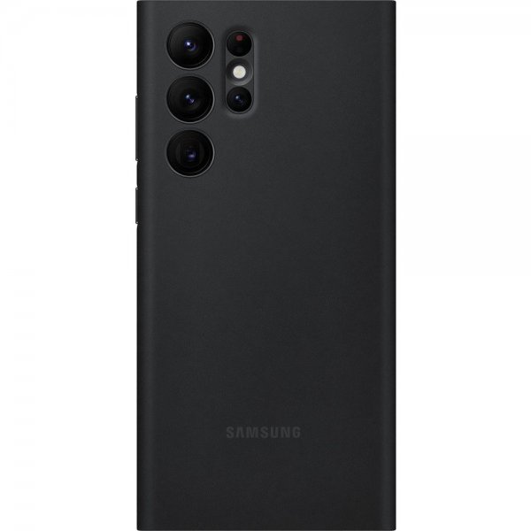 Samsung Original Galaxy S22 Ultra Kotelo Smart Clear View Cover, musta
