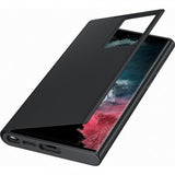 Samsung Original Galaxy S22 Ultra Kotelo Smart Clear View Cover, musta