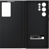 Samsung Original Galaxy S22 Ultra Kotelo Smart Clear View Cover, musta