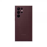 Samsung Alkuperäinen Galaxy S22 Ultra Älykäs Clear View -suojakotelo, viininpunainen