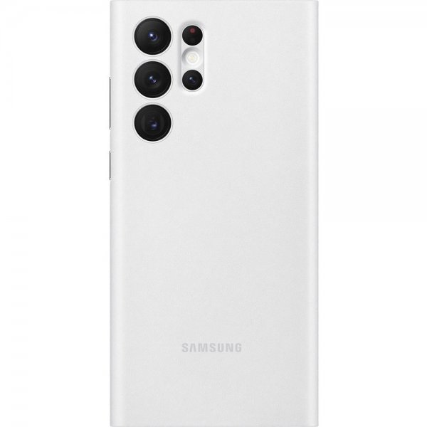 Samsung alkuperäinen Galaxy S22 Ultra -suojakuori, Smart Clear View Cover, valkoinen