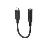 ALOGIC Elements Pro 10 cm USB-C–3,5 mm audiomuunnin, musta
