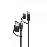 ALOGIC Kaapeli Elements 4-IN-1 1,5m Musta