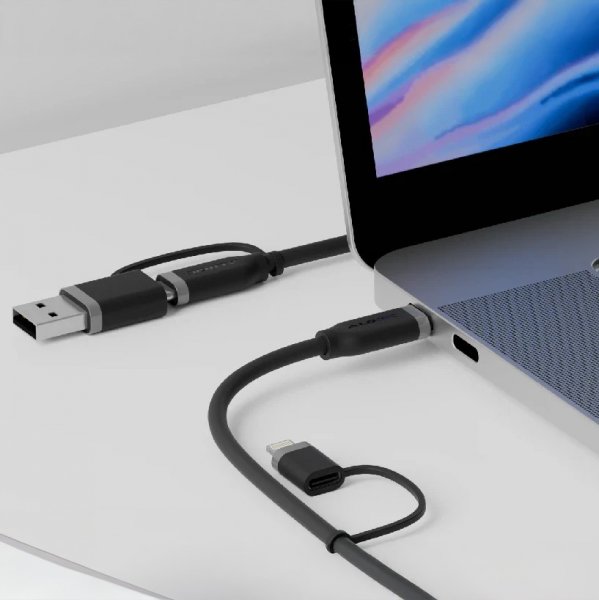 ALOGIC Kaapeli Elements 4-IN-1 1,5m Musta
