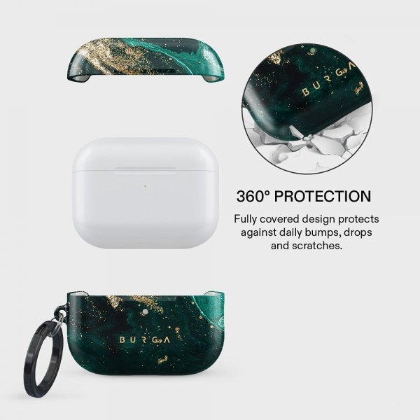 Burga AirPods Pro 3 Suojakuori Design Emerald Pool
